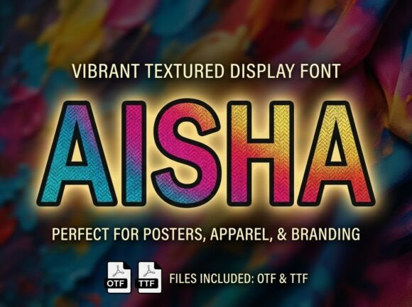 Aisha: Where Cosmic Color Meets Herringbone Texture