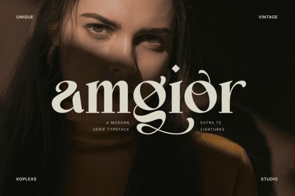 Amgior: The Modern Serif Font for Elegant Branding