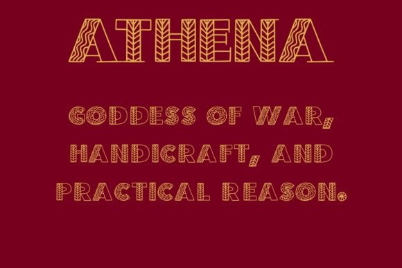 Athena: A Stylish Display Font for Nordic-Inspired Design