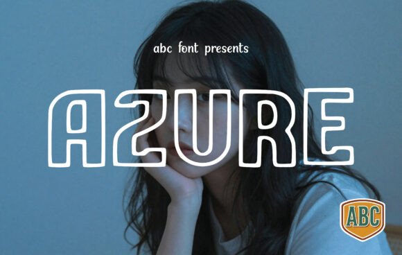 Azure: The Outline Display Typeface for Modern Design