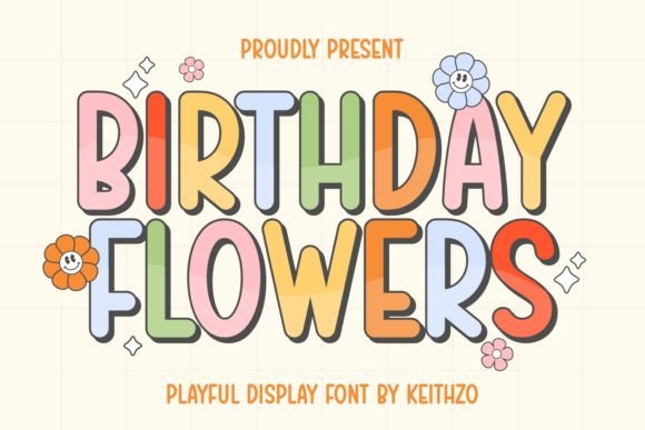 Birthday Flowers: A Burst of Whimsy for Your Designs