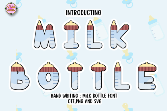 Bring Sweetness to Your Designs with the Milk Bottle Typeface