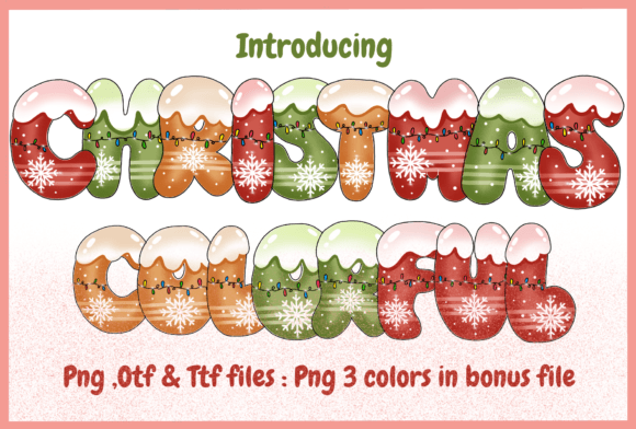 Christmas Colorful: A Playful Typeface for Holiday Cheer