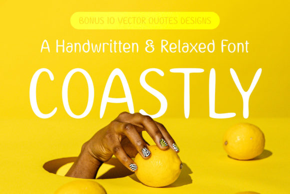 Coastly: A Handwritten Font for Sunny Days and Calm Vibes