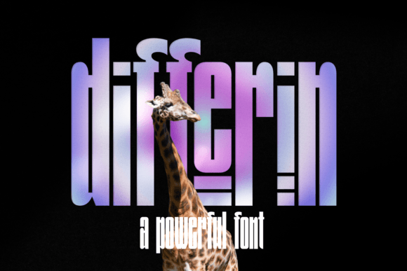 Differin: A Geometric Display Font for Bold Branding