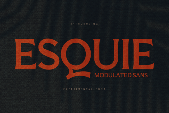 Esquie: The Experimental Font for Bold Visual Statements