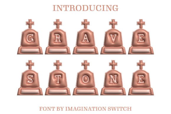 Gravestone Inflated: A Modern Typeface with 3D Impact