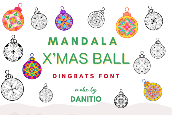 Mandala X'mas Ball: Holiday Cheer in Every Glyph