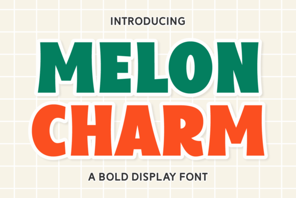 Melon Charm: A Fresh Burst of Bold Typography