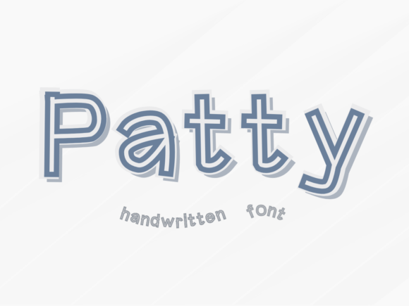 Patty: The Bold Handwritten Font That Commands Attention