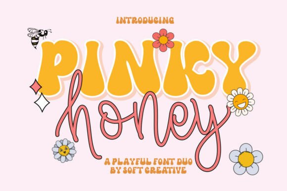 Pinky Honey: A Font Duo for Sweet and Playful Branding