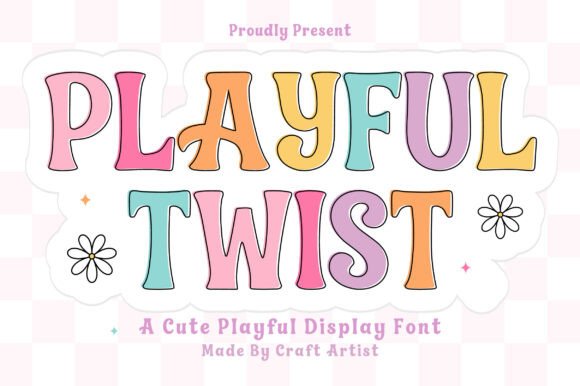Playful Twist: A Creative Font for Fun Projects
