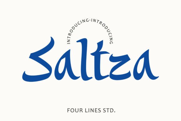 Saltza: The Modern Display Typeface with Mediterranean Soul