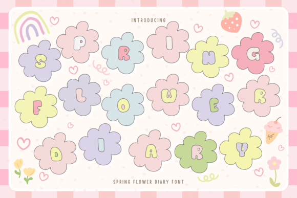 Spring Flower Diary: A Font That Captures the Season's Charm
