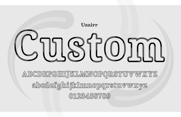 Uzairr Custom: A Modern Serif for Bold Statements